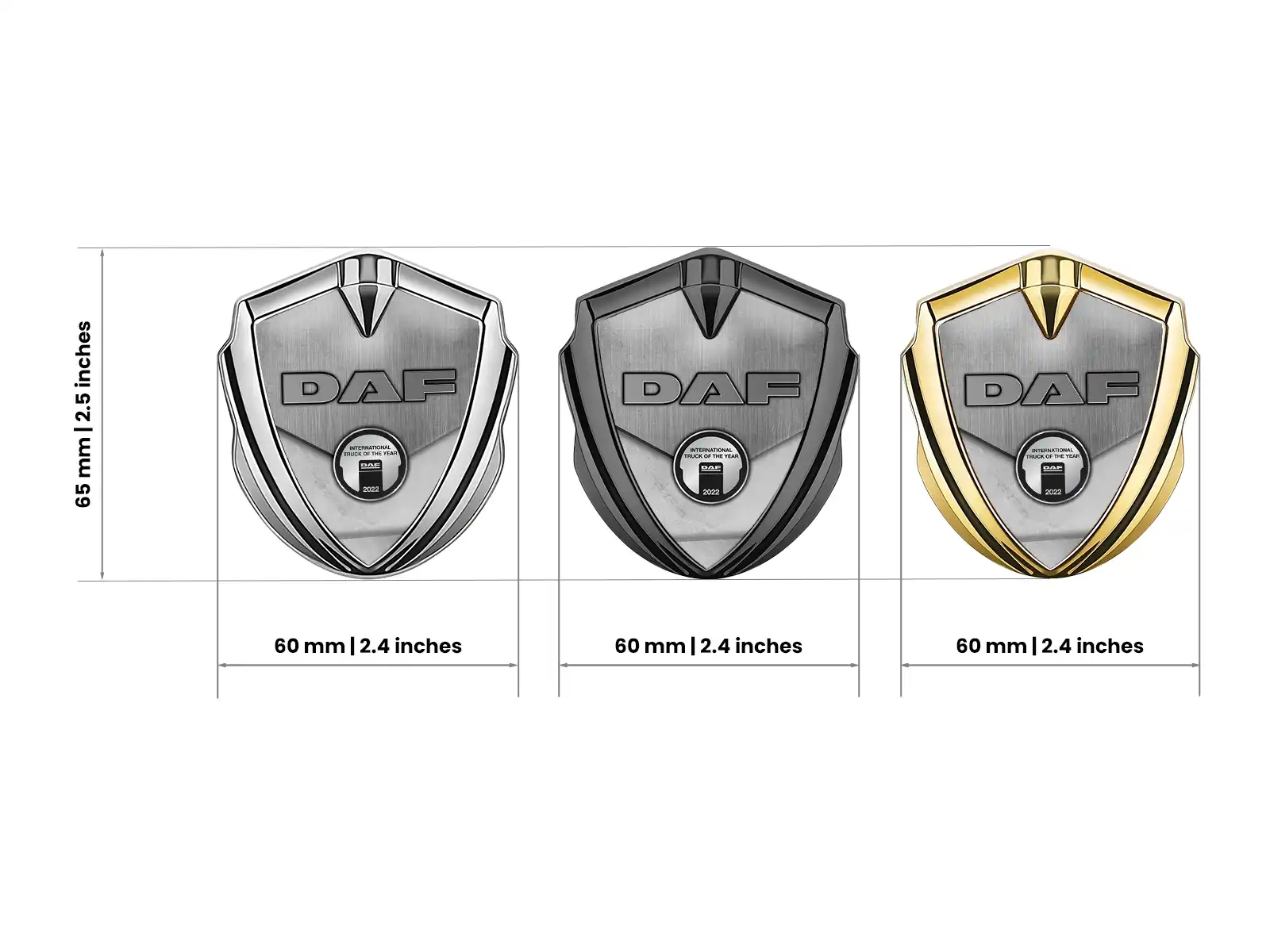 Daf Emblem Metal Badge Customizable Force Look